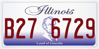 IL license plate B276729