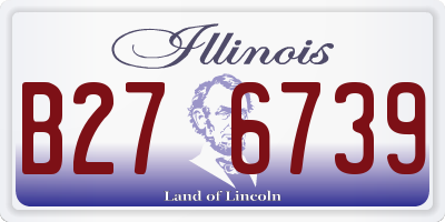 IL license plate B276739