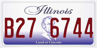 IL license plate B276744