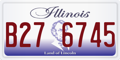 IL license plate B276745