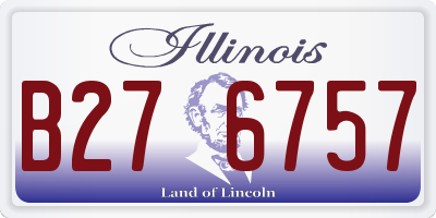 IL license plate B276757