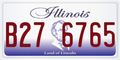 IL license plate B276765