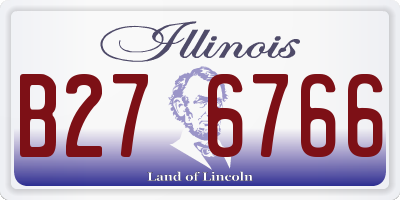IL license plate B276766