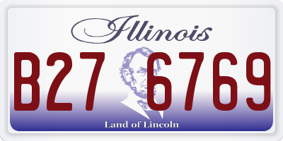 IL license plate B276769