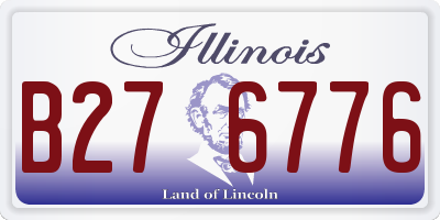 IL license plate B276776