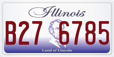 IL license plate B276785