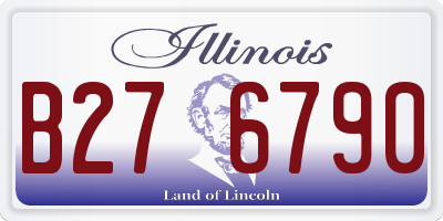 IL license plate B276790