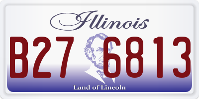 IL license plate B276813