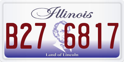 IL license plate B276817