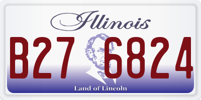 IL license plate B276824