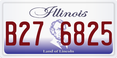 IL license plate B276825