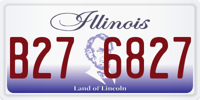 IL license plate B276827