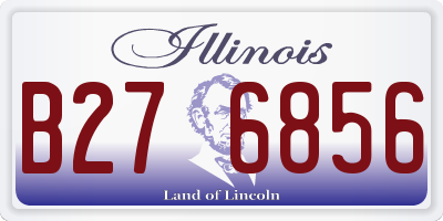 IL license plate B276856