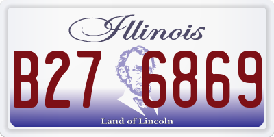 IL license plate B276869