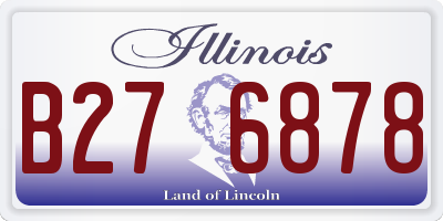 IL license plate B276878