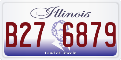 IL license plate B276879