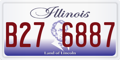 IL license plate B276887
