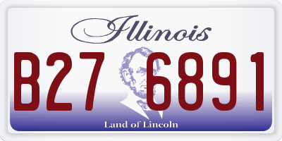 IL license plate B276891