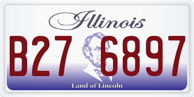 IL license plate B276897