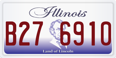 IL license plate B276910