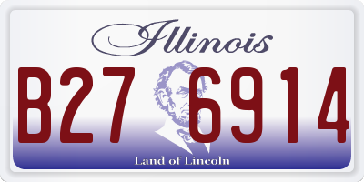 IL license plate B276914