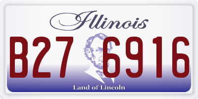 IL license plate B276916