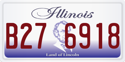 IL license plate B276918