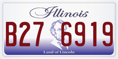 IL license plate B276919
