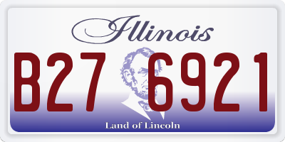 IL license plate B276921