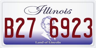 IL license plate B276923