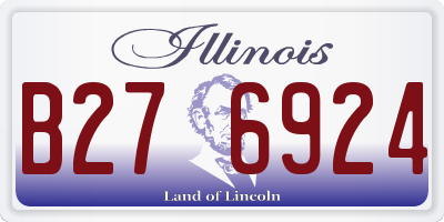IL license plate B276924