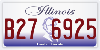 IL license plate B276925