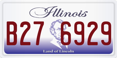 IL license plate B276929