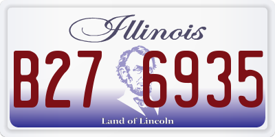 IL license plate B276935