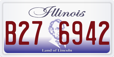IL license plate B276942