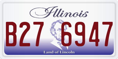 IL license plate B276947