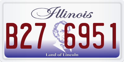 IL license plate B276951