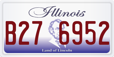 IL license plate B276952
