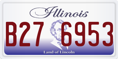 IL license plate B276953