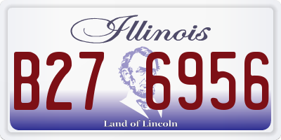 IL license plate B276956
