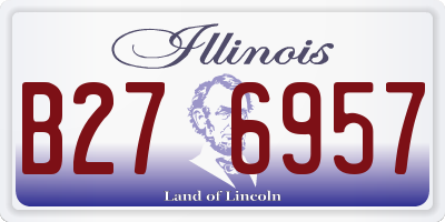 IL license plate B276957