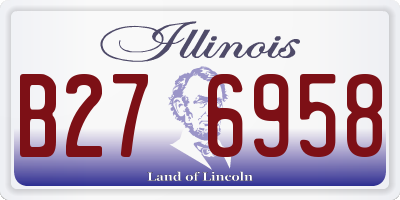 IL license plate B276958