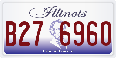 IL license plate B276960