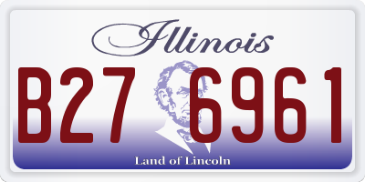 IL license plate B276961