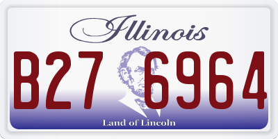 IL license plate B276964