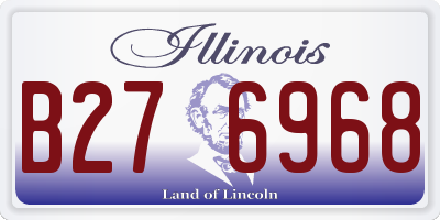 IL license plate B276968