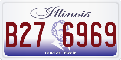 IL license plate B276969