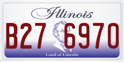 IL license plate B276970