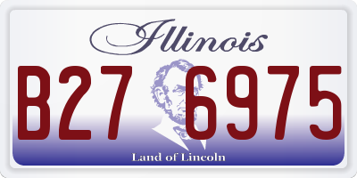 IL license plate B276975