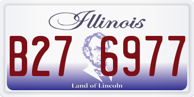 IL license plate B276977